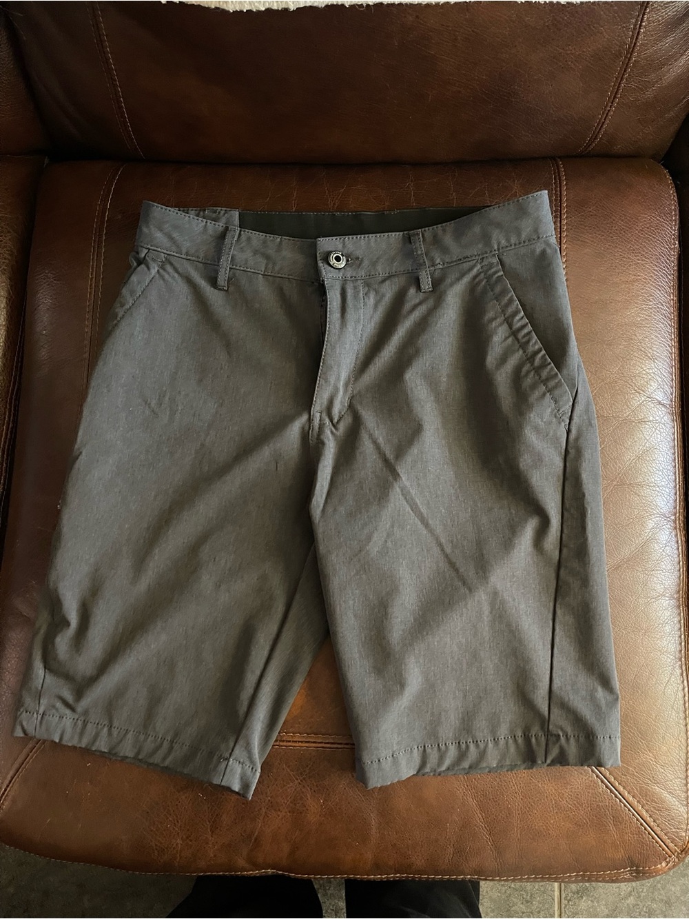 Kenneth Cole Men's Charcoal Flat-Front Shorts